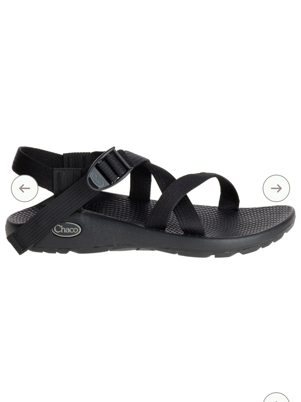 Chaco Black Strappy Outdoor Sandal